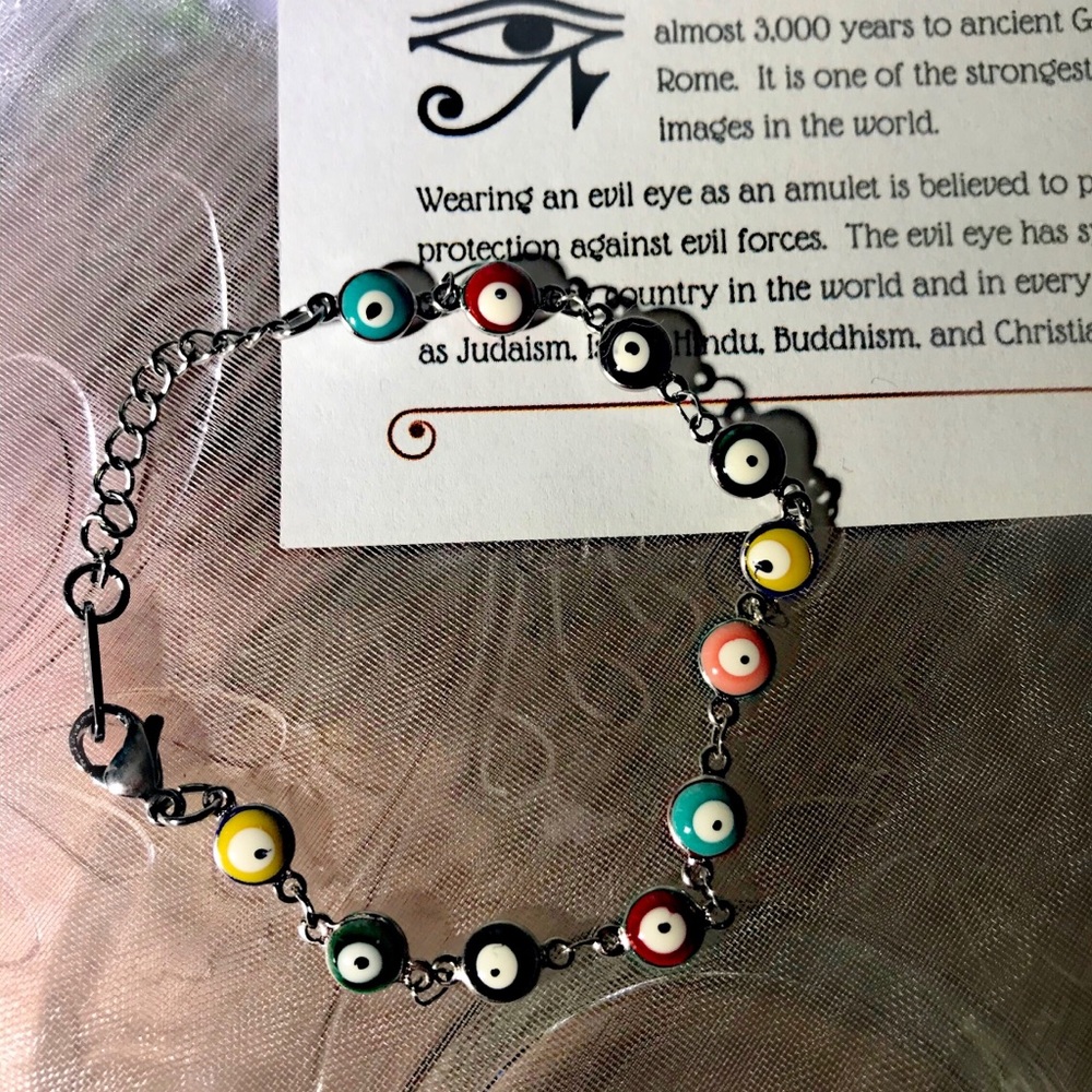 Brand New - Simple Evil Eye MultiColor Bracelet